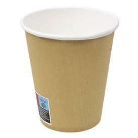 Kartonbecher 9 Oz/280ml Kraft-Kraft Ø8,1cm (50 Stück)