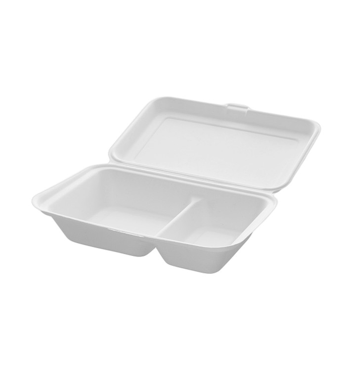 Burger-Box 2-geteilt Zuckerrohr 240x125x65mm (50 Stück) Burger-Box 2-geteilt Zuckerrohr 240x125x65mm (50 Stück)