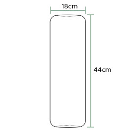 Schutzärmel Polyetylen 18x44cm 20my weiß (100 Stück)
