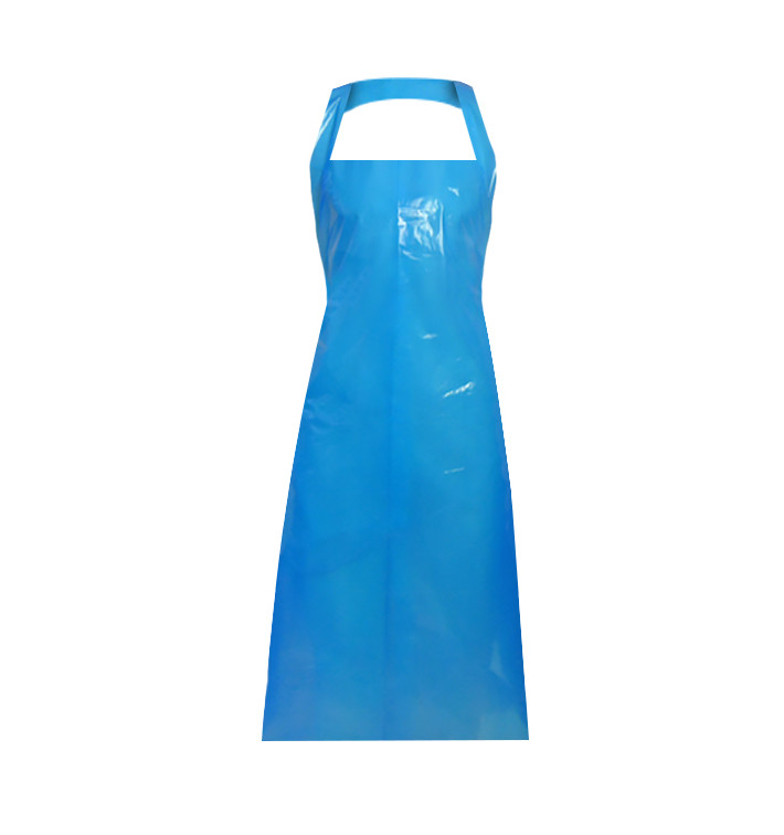 PE Schürze 120x76cm Blau 25my (100 Stück) PE Schürze 120x76cm Blau 25my (100 Stück)