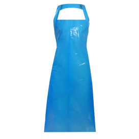PE Schürze 120x76cm Blau 37.5my (100 Stück)