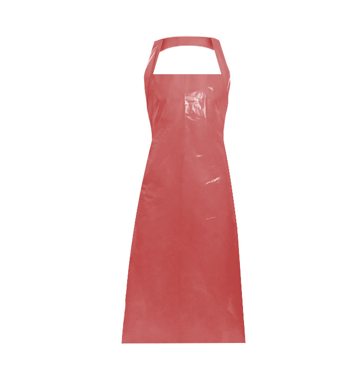 PE Schürze 120x76cm Rot 20my (1000 Stück) PE Schürze 120x76cm Rot 20my (1000 Stück)