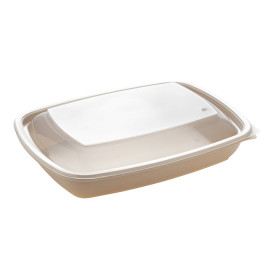 Deckel für Plastikbehälter schwarz und creme 23x16,5cm (300 St.)