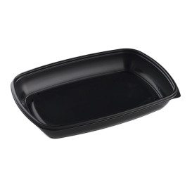 Plastikbehälter PP schwarz 1350ml 28x20x4cm (50 Stück)