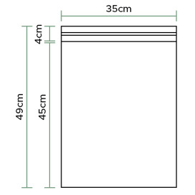 Beutel CPP mit Haftklebeverschluss 35x45cm G160 (100 Stück)