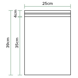 Beutel CPP mit Haftklebeverschluss  25x35cm G160 (1000 Stück)