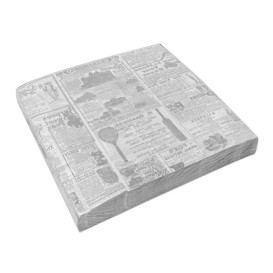 Wachspapier fettdicht für Burger "Times" 31x31cm (4.000 Stück)