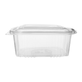 Dose mit Klappdeckel Transparent Quadratisch PP 750ml (500 Stück)