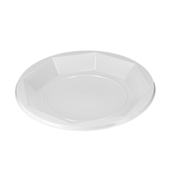 Wiederverwendbar Plastikteller Tief Wirtschaftlich PS Weiß Ø22cm (30 Stück) Wiederverwendbar Plastikteller Tief Wirtschaftlich PS Weiß Ø22cm (30 Stück)