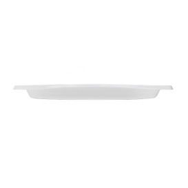 Wiederverwendbar Plastikteller Wirtschaftlich PS Weiß Ø22cm (300 Stück)