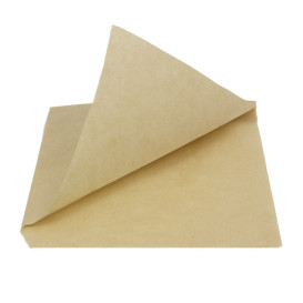 Burgerpapier fettdicht offen 2S Kraft 15x15cm (250 Stück)