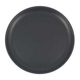 Wiederverwendbare Plastikteller PP Mineral Anthrazit Ø27,4cm (54 Stück)