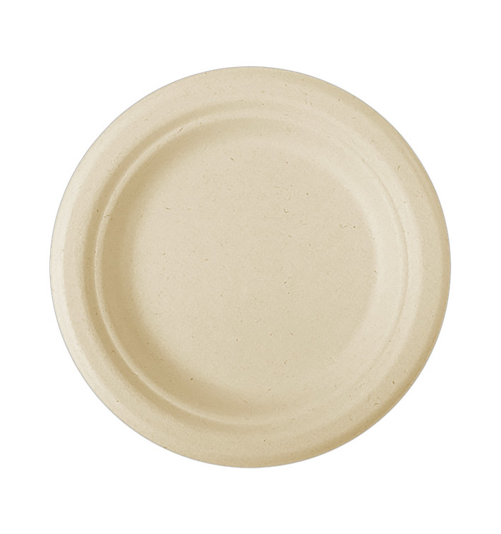 Teller Zuckerrohr-Fasern Bio Ø155mm (50 Stück) Teller Zuckerrohr-Fasern Bio Ø155mm (50 Stück)