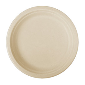 Teller Zuckerrohr-Fasern Natur Ø260mm (500 Stück)