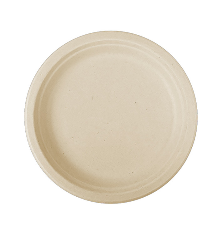 Teller Zuckerrohr-Fasern Natur Ø260mm (500 Stück) Teller Zuckerrohr-Fasern Natur Ø260mm (500 Stück)