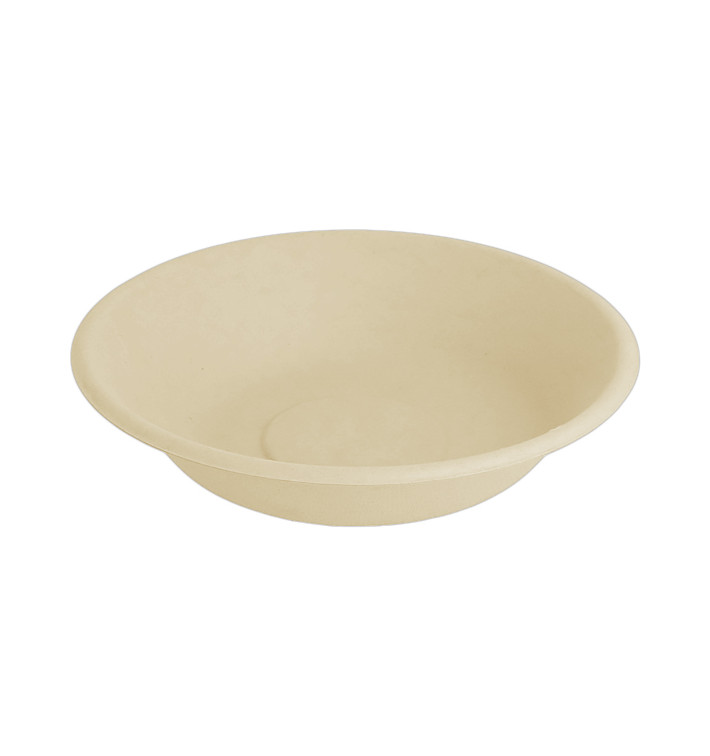 Teller Zuckerrohr-Fasern Tief Bio Ø160mm (50 Stück) Teller Zuckerrohr-Fasern Tief Bio Ø160mm (50 Stück)