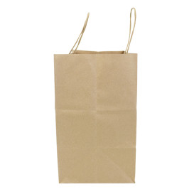 Papiertüten Kraft mit Henkeln 28+16x27cm (250 Stück)