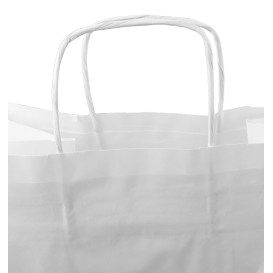 Papiertüten Weiß mit Henkeln 36+24x39cm (200 Stück)