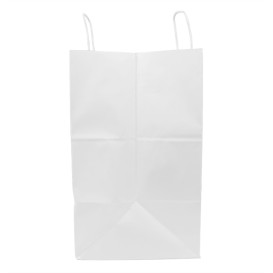 Papiertüten Weiß mit Henkeln 36+24x39cm (200 Stück)