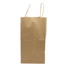 Papiertüten Kraft braun mit Henkeln 32+16x31cm (50 Stück)