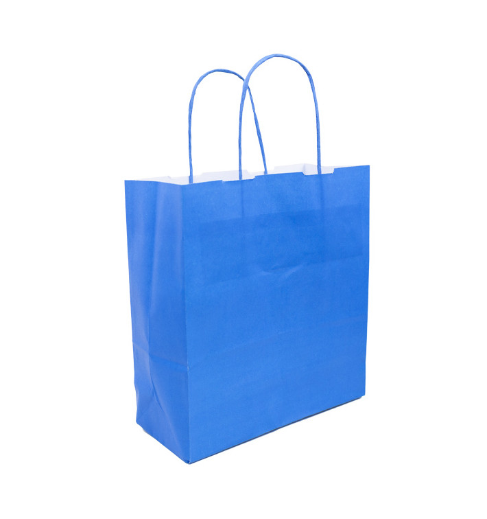 Papiertüten Türkis mit Henkeln 100g/m² 22+9x23cm (25 Stück) Papiertüten Türkis mit Henkeln 100g/m² 22+9x23cm (25 Stück)