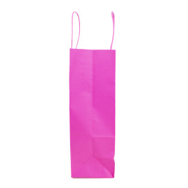 Papiertüten Pink mit Henkeln 100g/m² 25+11x31cm (200 Stück)