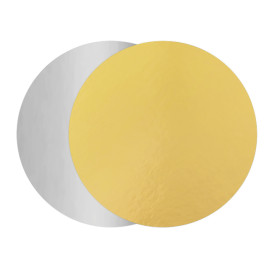 Karton Scheibe Gold und Silber 180mm (1200 Stück)