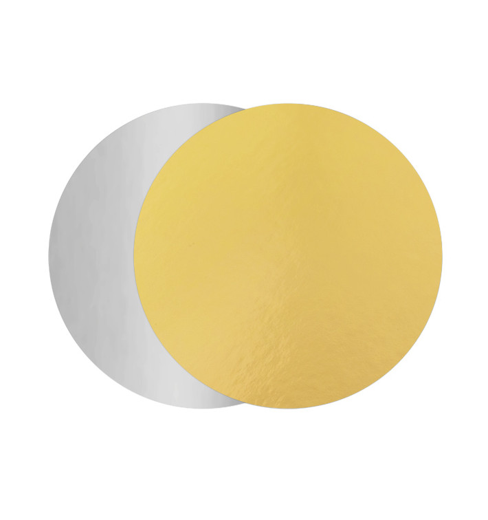 Karton Scheibe Gold und Silber 180mm (1200 Stück) Karton Scheibe Gold und Silber 180mm (1200 Stück)