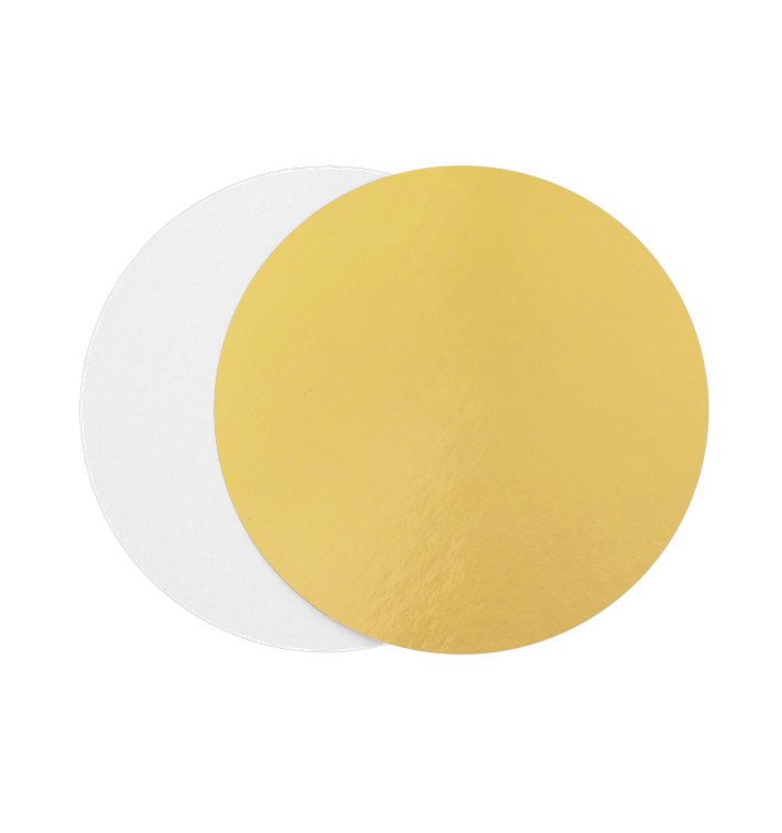 Karton Scheibe Gold und weiß 180mm (600 Stück) Karton Scheibe Gold und weiß 180mm (600 Stück)