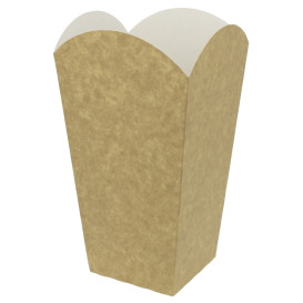 Große Popcorn Box Kraft 150g 8,7x13x20,3cm (250 Stück)