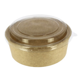 Suppenbecher To Go Kraft-Kraft Mit Deckel RPET 38 Oz/1140ml (25 Stück)