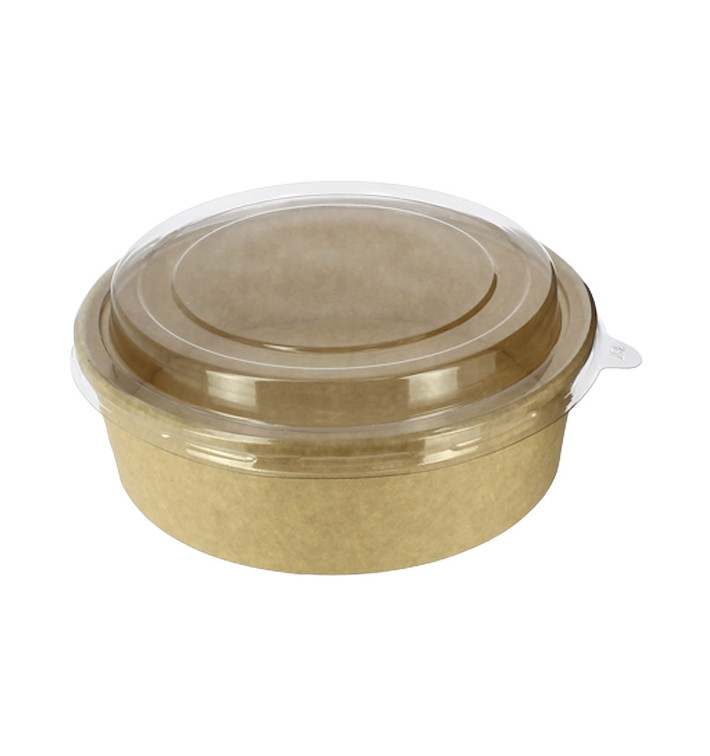 Suppenbecher To Go Kraft-Kraft Mit Deckel RPET 33Oz/1000 ml (100 Stück) Suppenbecher To Go Kraft-Kraft Mit Deckel RPET 33Oz/1000 ml (100 Stück)