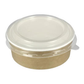 Suppenbecher To Go Kraft Mit Deckel PP 19 Oz/550ml (250 Stück)