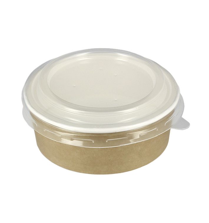 Suppenbecher To Go Kraft Mit Deckel PP 19 Oz/550ml (250 Stück)