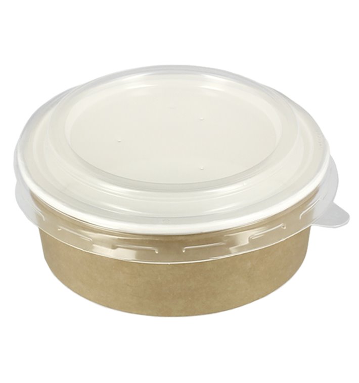 Suppenbecher To Go Kraft Mit Deckel PP 25 Oz/750ml (50 Stück)