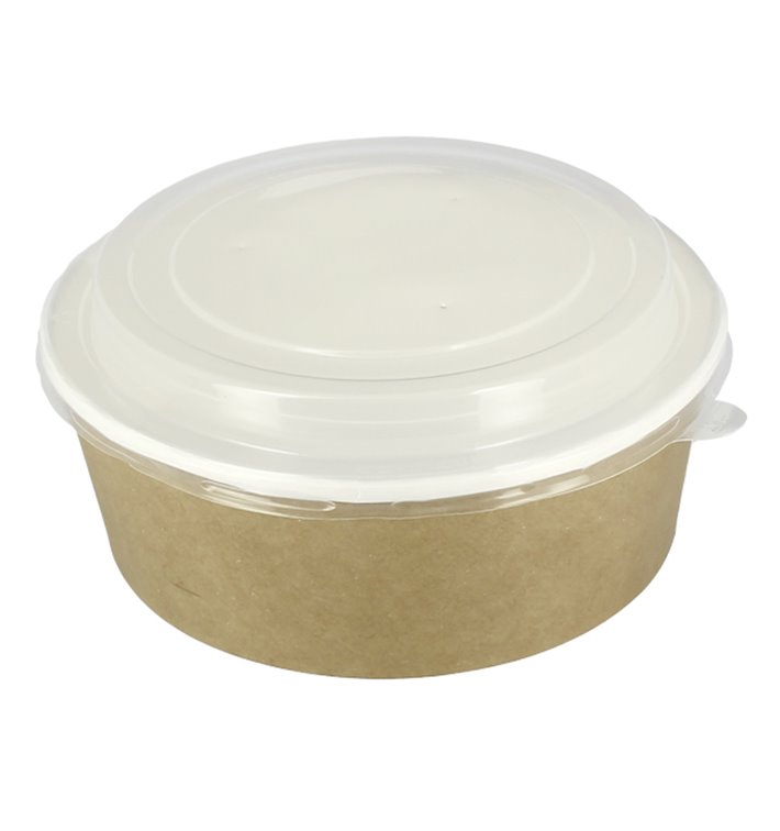 Suppenbecher To Go Kraft Mit Deckel PP 38 Oz/1140ml (25 Stück)