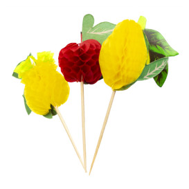 Deko-Picker Frucht 10 cm (100 Stück)