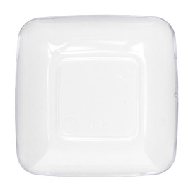 Servierteller Plastik Transp. 6x6x1cm (200 Stück)