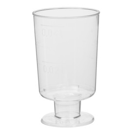 Schnapsglas Plastik mit Fuß 40ml (1400 Stück)