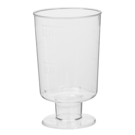 Schnapsglas Plastik mit Fuß 40ml (1400 Stück)