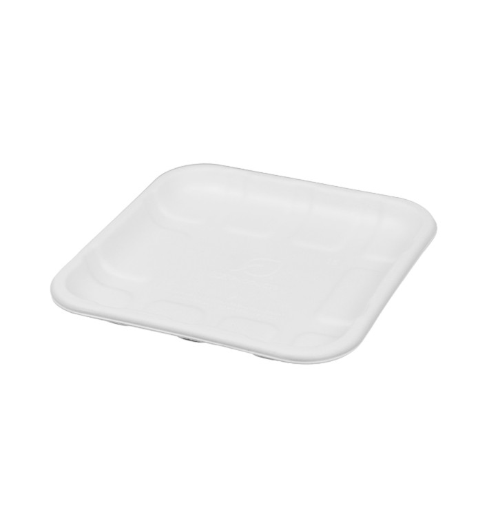 Zuckerrohr-Tablett 14,1x14,1cm (50 Stück) Zuckerrohr-Tablett 14,1x14,1cm (50 Stück)
