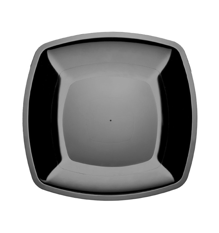 Plastikteller Flach Schwarz Square PS 300mm (144 Stück) Plastikteller Flach Schwarz Square PS 300mm (144 Stück)
