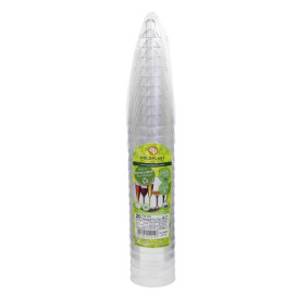 Sektflöte Plastik mit goldenem Fuß 120ml 2T (200 Stück)