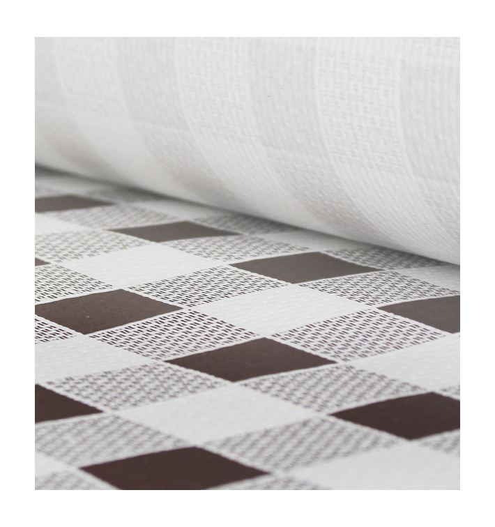 Papiertischdecke Rolle braun kariert 1x100m 40g (6 Stück) Papiertischdecke Rolle braun kariert 1x100m 40g (6 Stück)