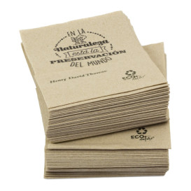 Spenderservietten Papier "Miniservis" Kraft 17x17cm (200 Stück)