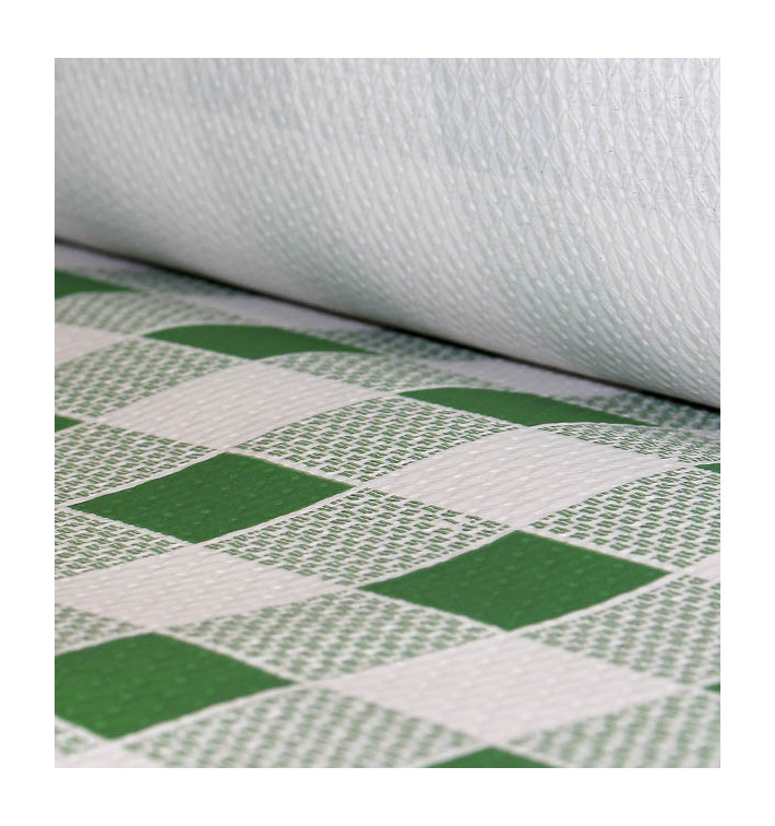 Papiertischdecke Rolle grün kariert 1x100m 40g (6 Stück) Papiertischdecke Rolle grün kariert 1x100m 40g (6 Stück)