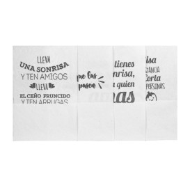 Spenderservietten Papier "Miniservis" Weiß 17x17cm (200 Stück)