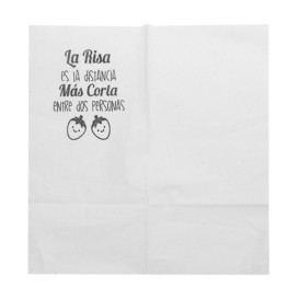 Spenderservietten Papier "Miniservis" Weiß 17x17cm (200 Stück)