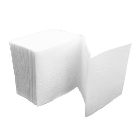 Spenderservietten Papier Tissue 2L im V Weiß 11x21cm (6.000 Stück)
