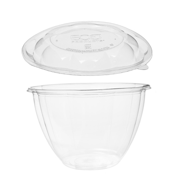 Plastickschale mit Deckel PLA 1420ml (150 Stück) Plastickschale mit Deckel PLA 1420ml (150 Stück)